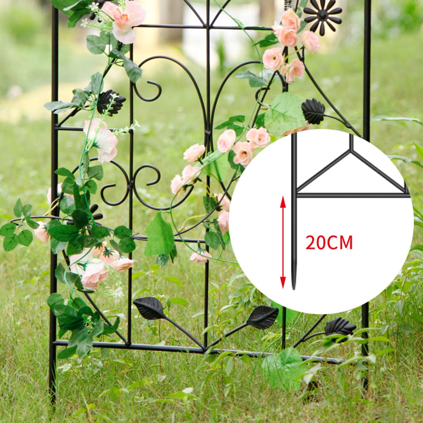 Amazon.co.jp: 180cm 200cm 防錆頑丈なガーデンアーチトレリス